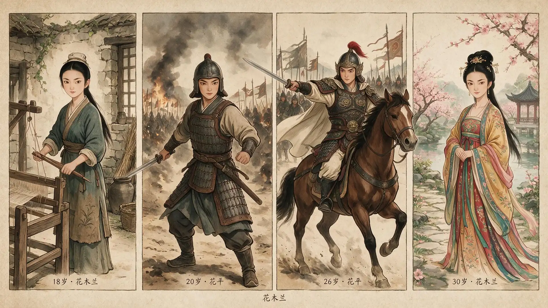 The four-chapter visual of Mulan Xu