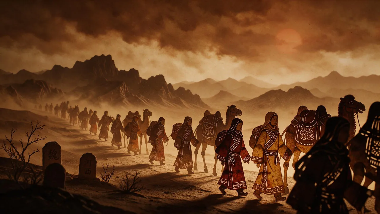 Shadow play · Mulan on a journey of ten thousand li